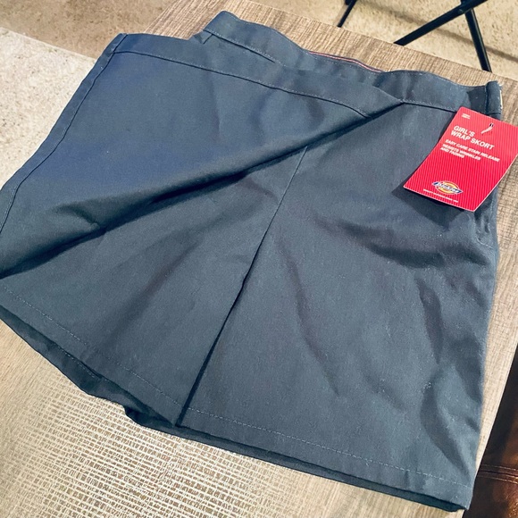 Dickie’s Girl’s Wrap Skort School Uniform Skort Navy Blue! - Picture 6 of 9